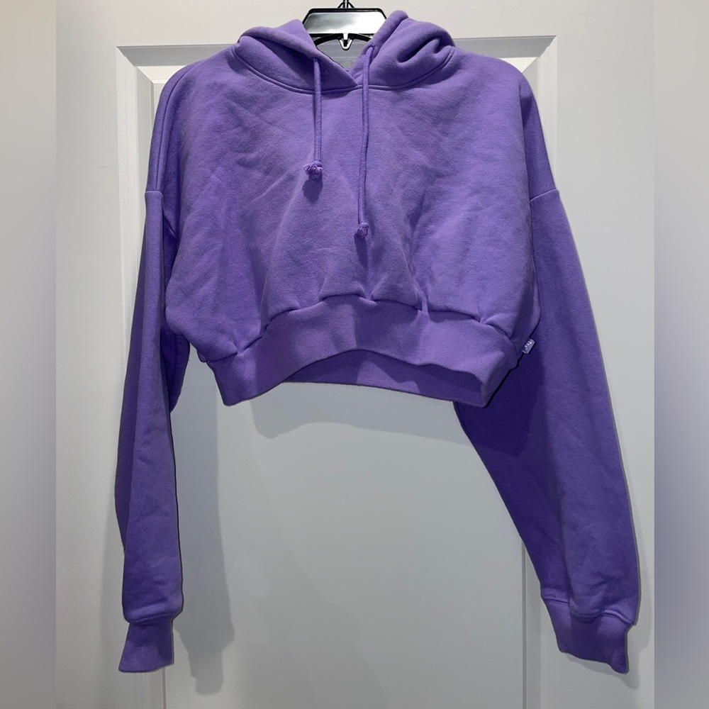Aritzia Cropped Purple Sweatshirt